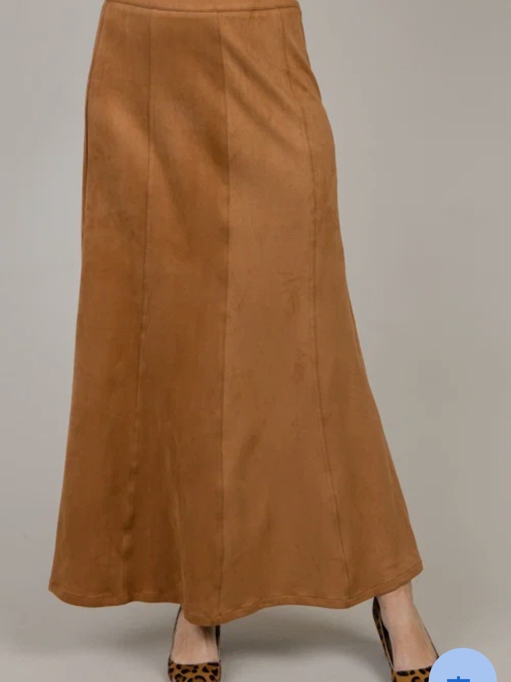 Marc Bouwer Camel Brown Maxi A-Line Skirt